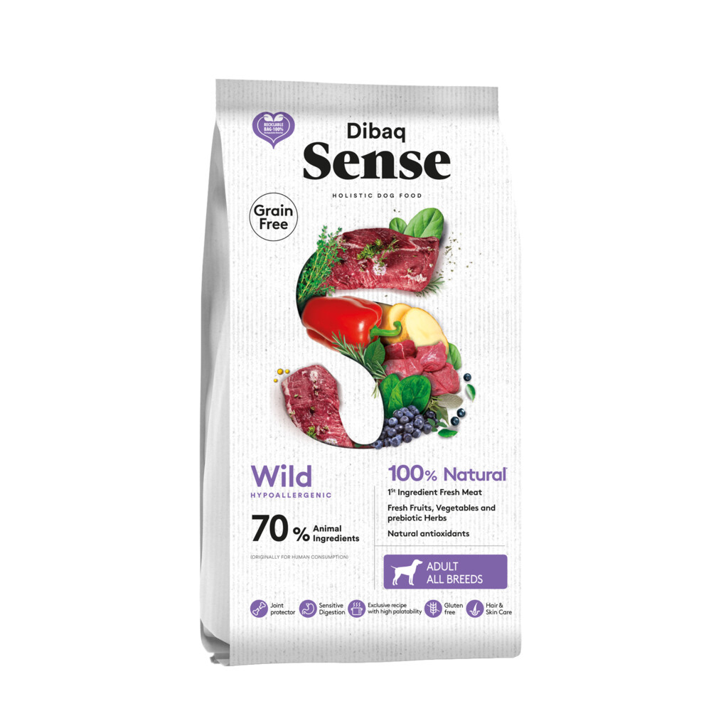 Dibaq Sense No Grain Hondenvoer Wild 2 kg