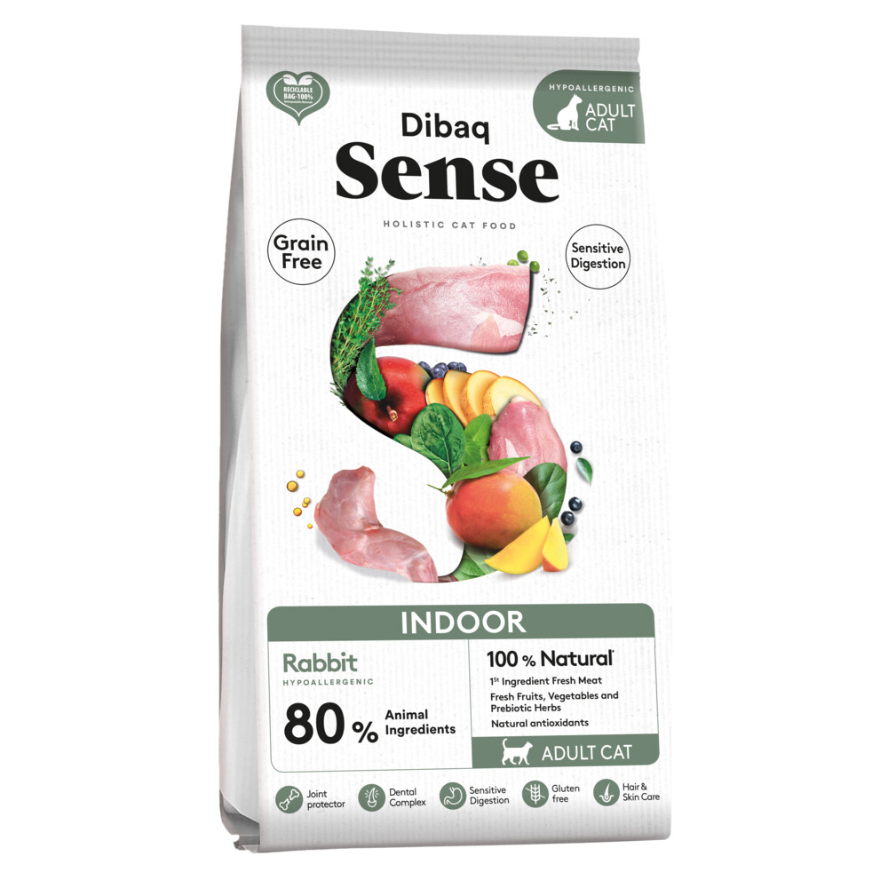 Dibaq Sense Indoor Grainfree Kattenvoer Rabbit 6 kg 