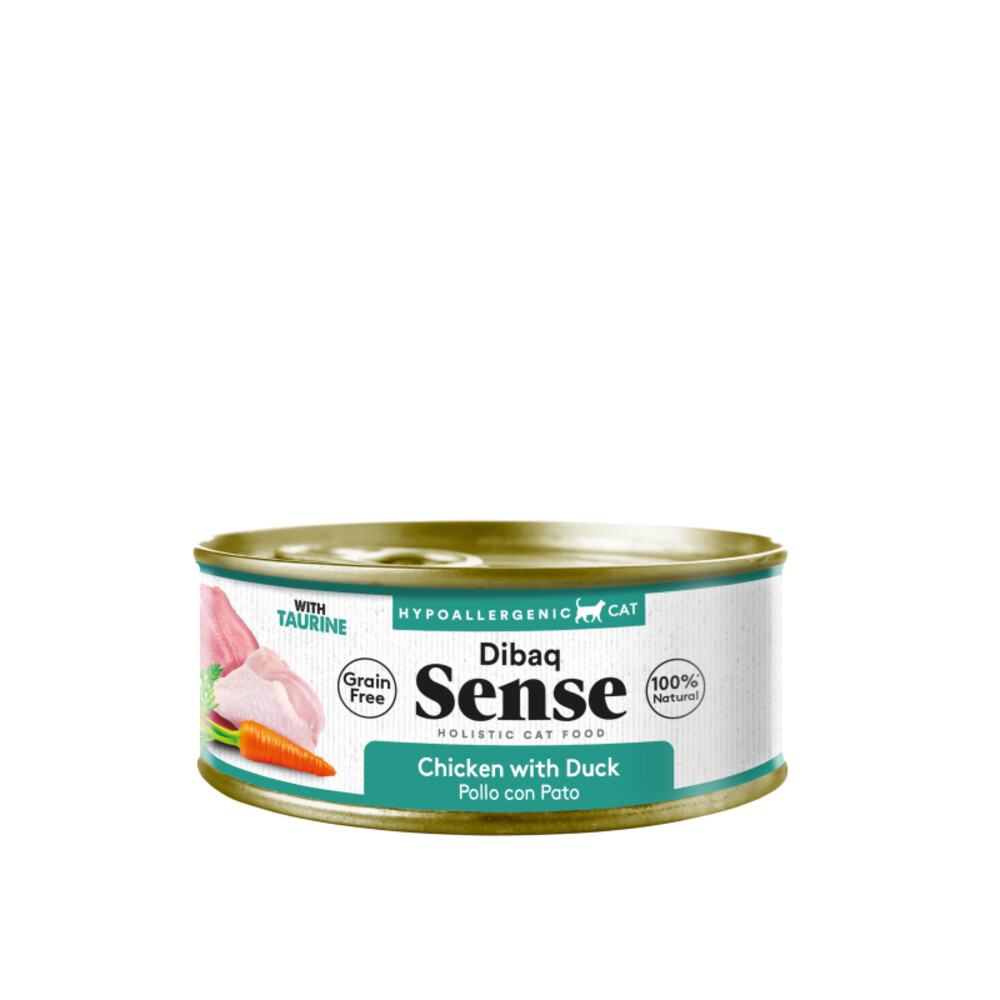 12x Dibaq Sense Kattenvoer Chicken & Duck 70 gr