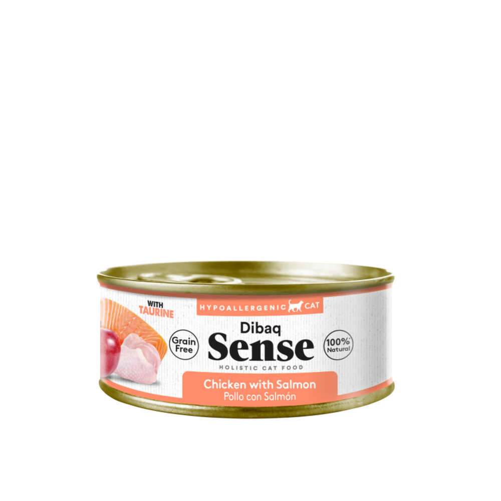 12x Dibaq Sense Kattenvoer Chicken & Salmon 70 gr