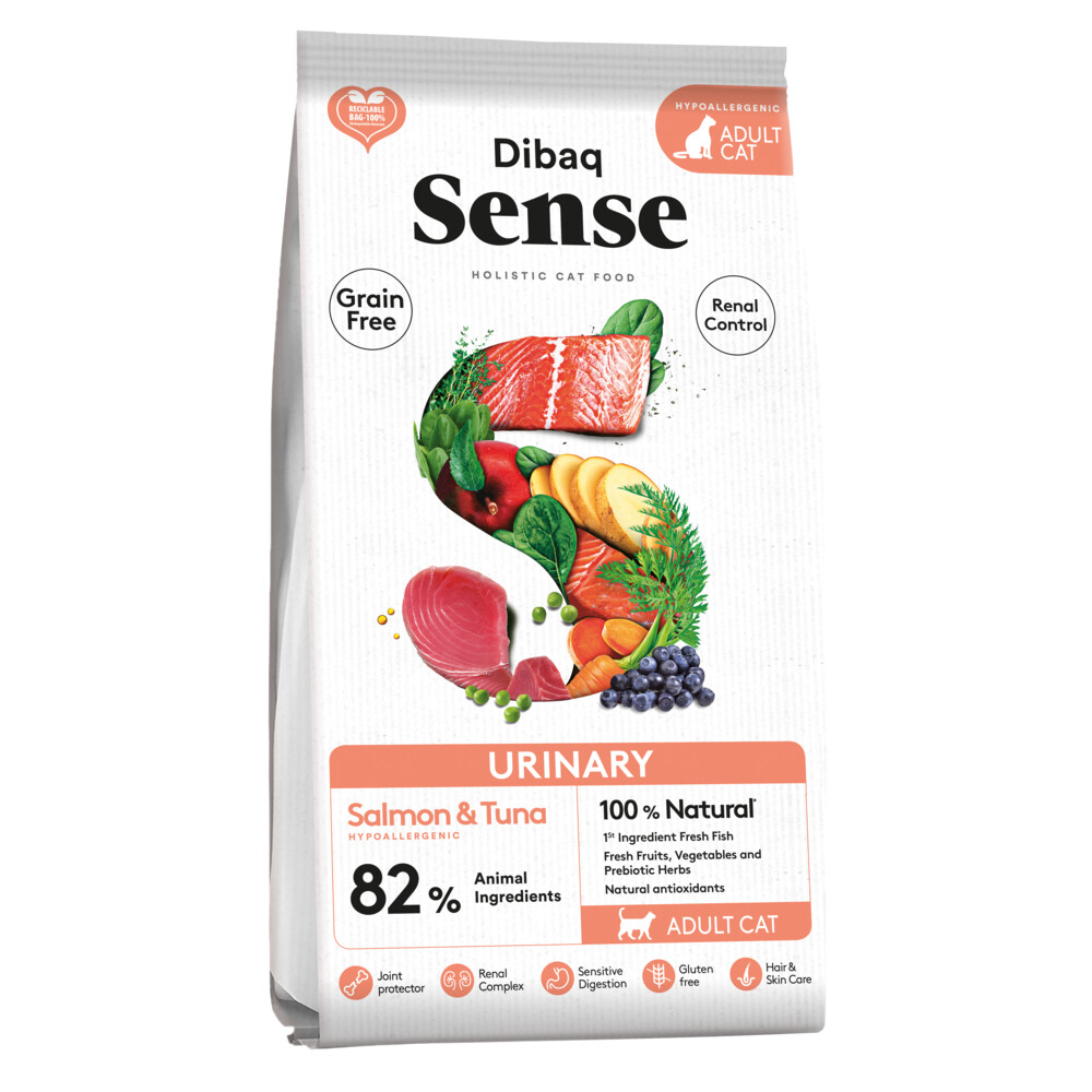 Dibaq Sense Grainfree Urinary Kattenvoer Salmon & Tonijn 9 kg