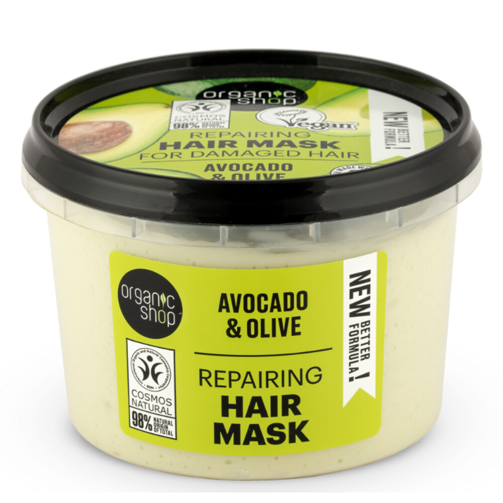 Organische Avocado & Honing Haar Regenererend Haar Masker Honing Avocado 250ml