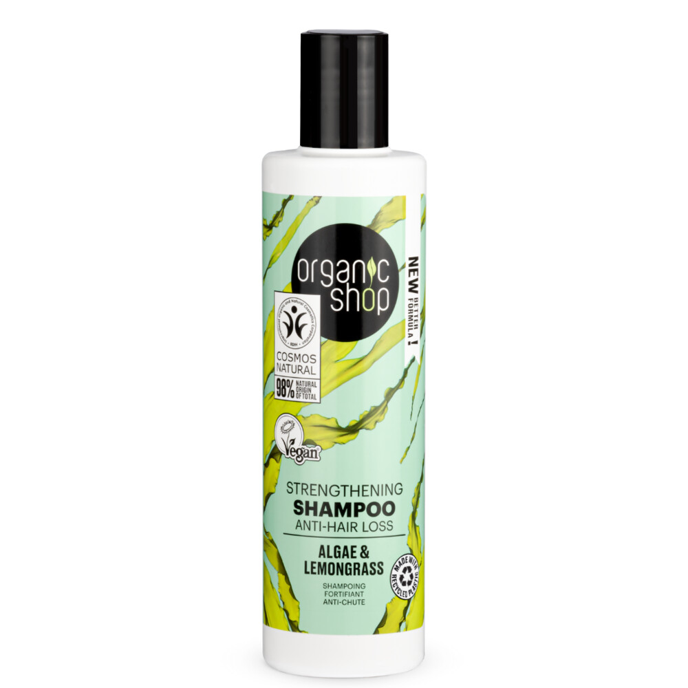 Organic Shop Algae & Clay Blue Lagoon Mineral Shampoo 280 Ml