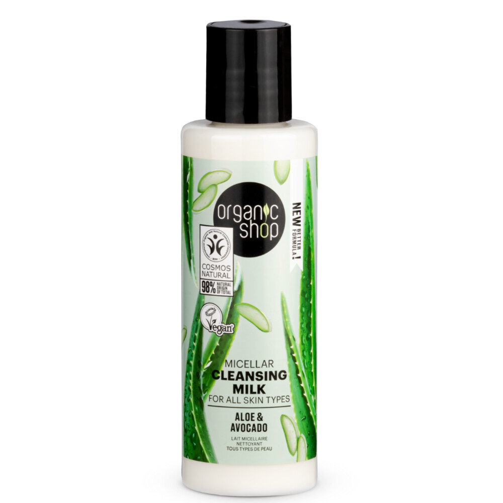 Organic Shop Reinigingsmelk Avocado and Aloe 150 ml