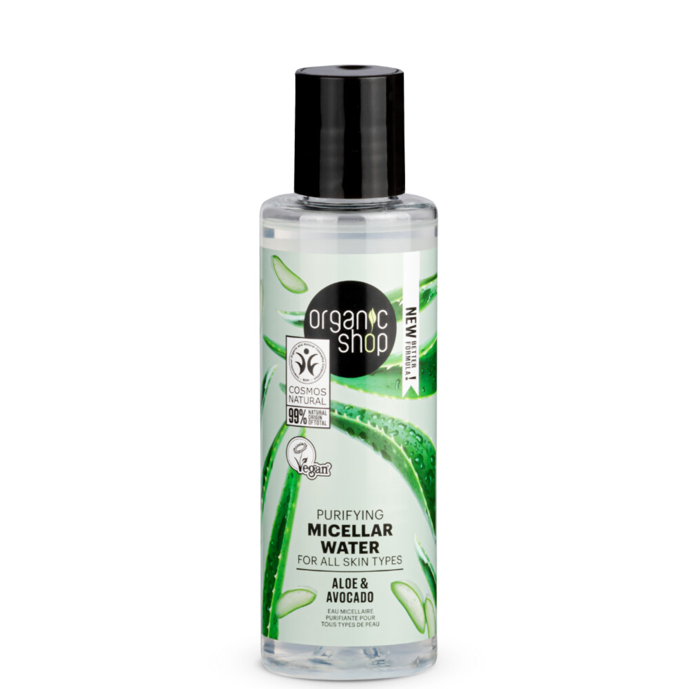 6x Organic Shop Micellar Water Avocado and Aloe 150 ml