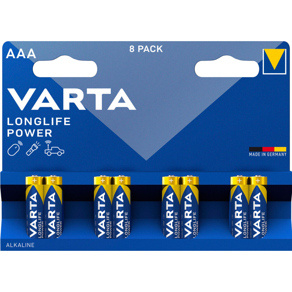 Batterij Varta high energy 8xAAA