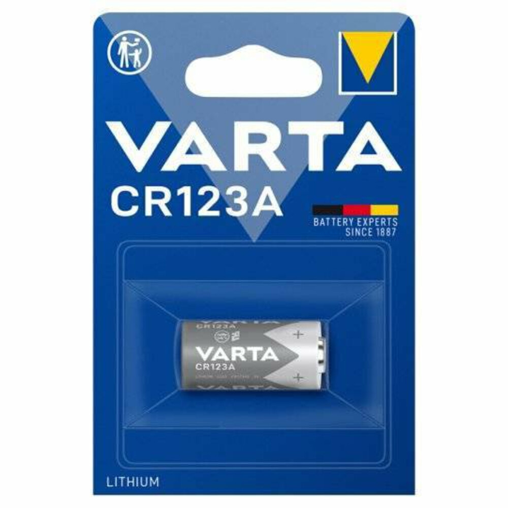 50x Varta Lithium Batterijen Cylindrical CR123A