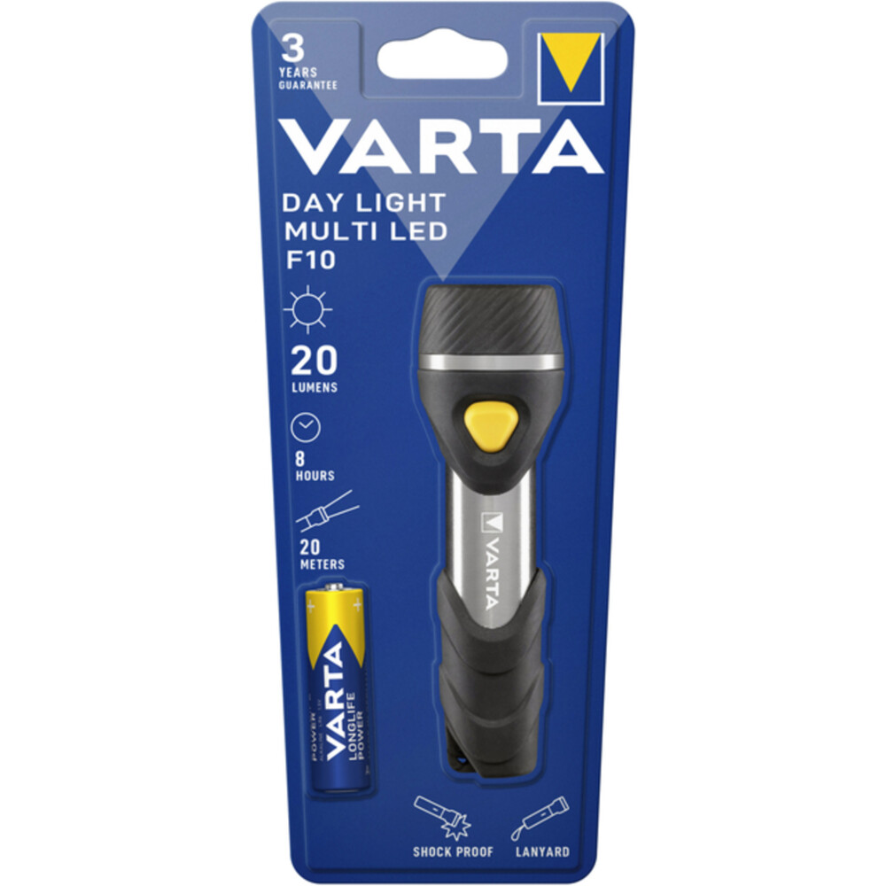 Varta Day Light Multi LED F10 zaklamp met 5 x 5mm LEDs