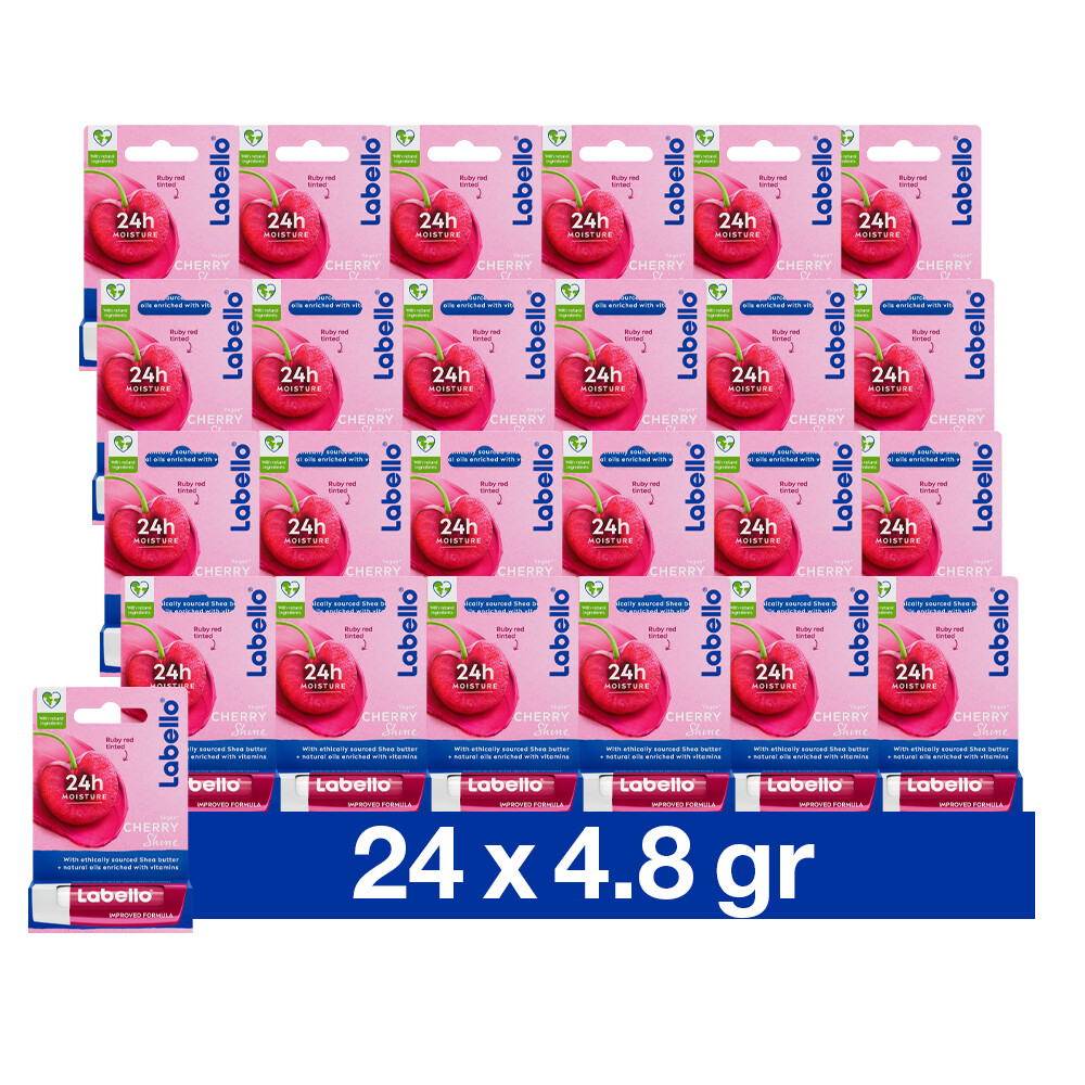 24x Labello Lippenbalsem Blister Cherry Shine