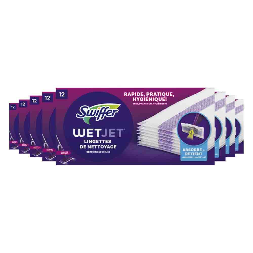 8x Swiffer WetJet Dweilsysteem Navulling Reinigingsdoekjes 12 stuks