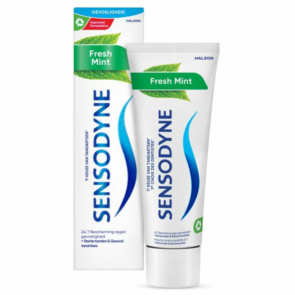 12x Sensodyne Tandpasta Fresh Mint 75 ml