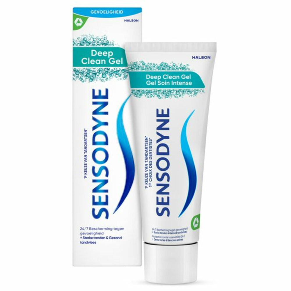 12x Sensodyne Tandpasta Deep Clean Gel 75 ml