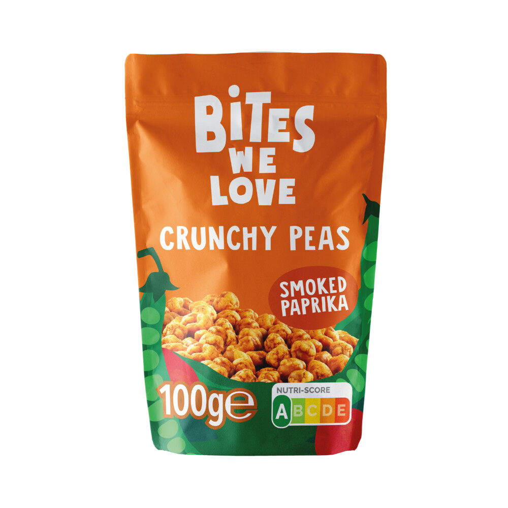6x BitesWeLove Crunchy Peas Smoked Paprika 100 gr