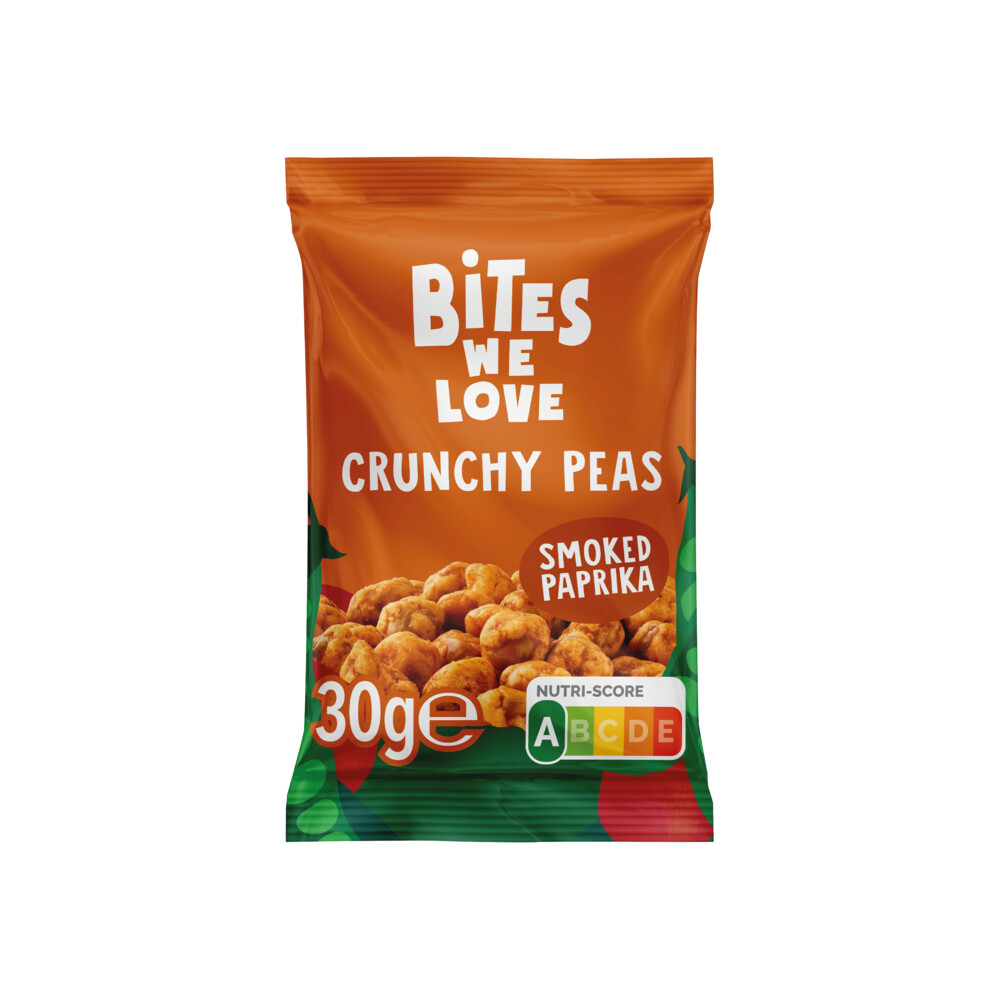 12x BitesWeLove Crunchy Peas Smoked Paprika 30 gr