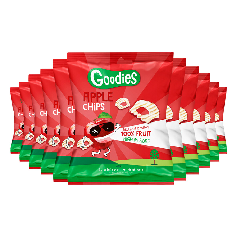 11x Goodies Snack Chips Appel 15 gr