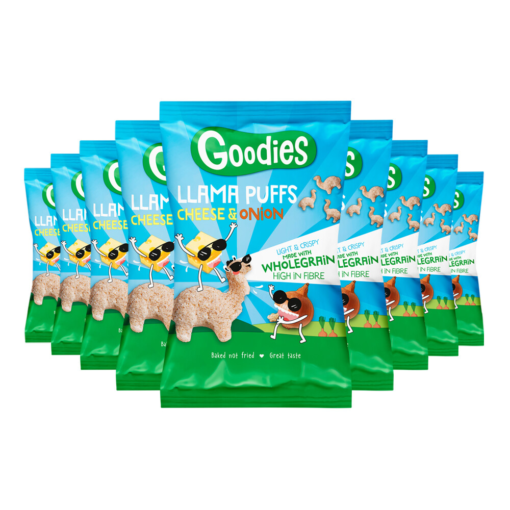 9x Goodies Snack Llama Puffs Cheese&Onion 30 gr