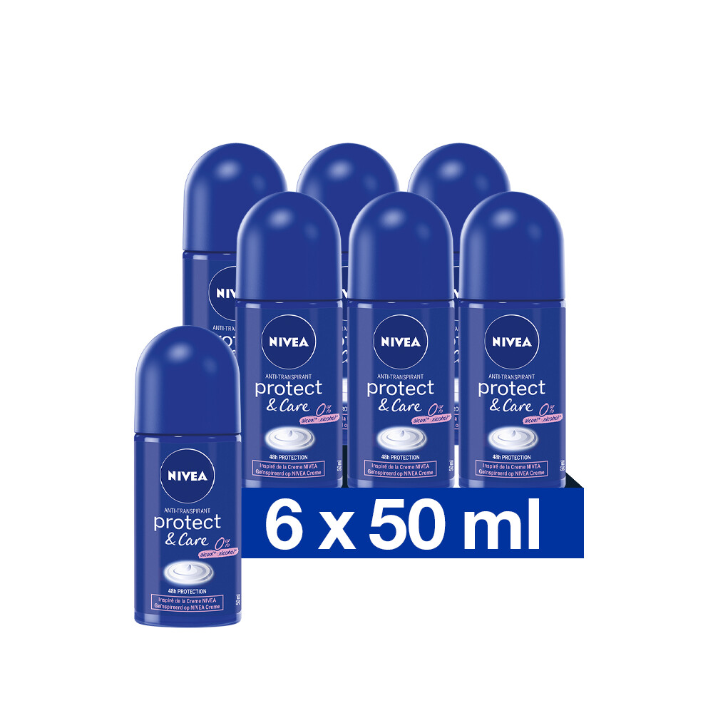 6x Nivea Deodorant Roller Protect en Care 50 ml