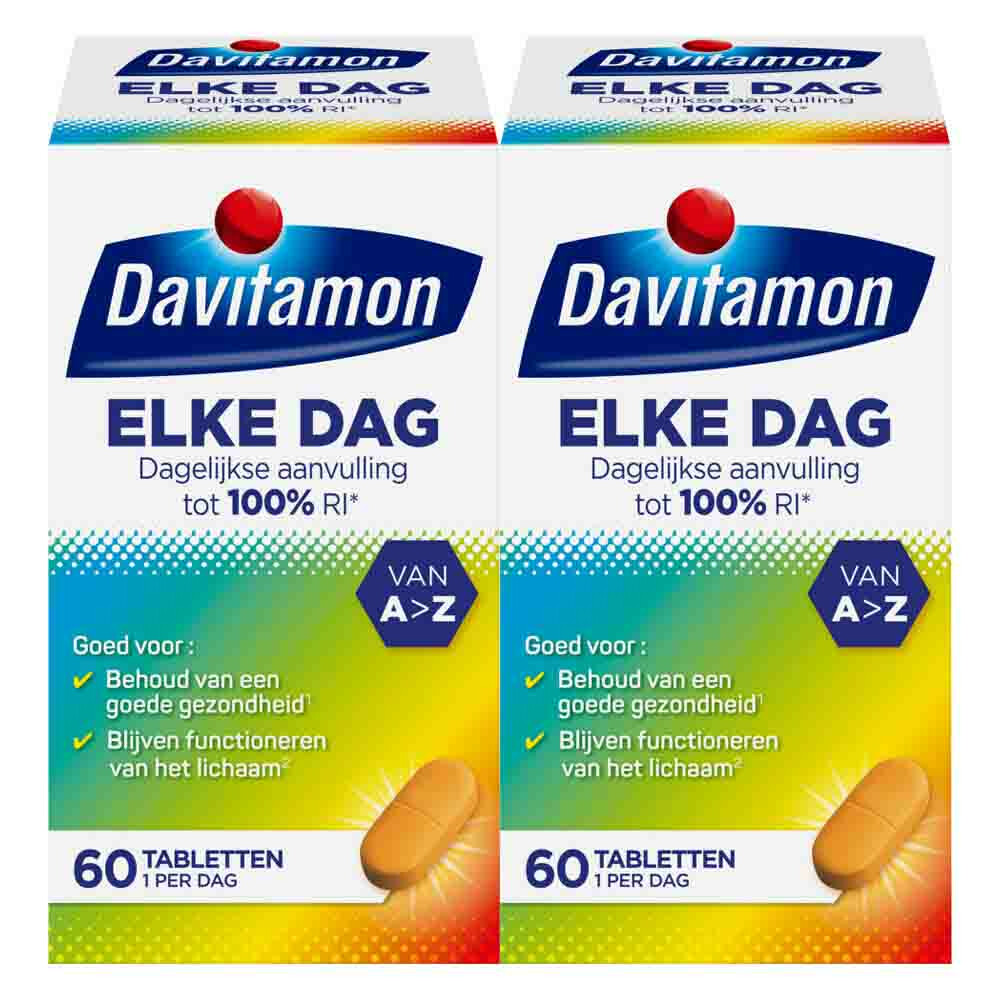 2x Davitamon Elke Dag 60 tabletten