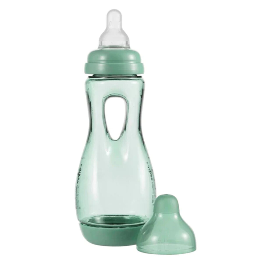 Difrax Handgreep Babyfles Sage-groen 240ml Easy Grip