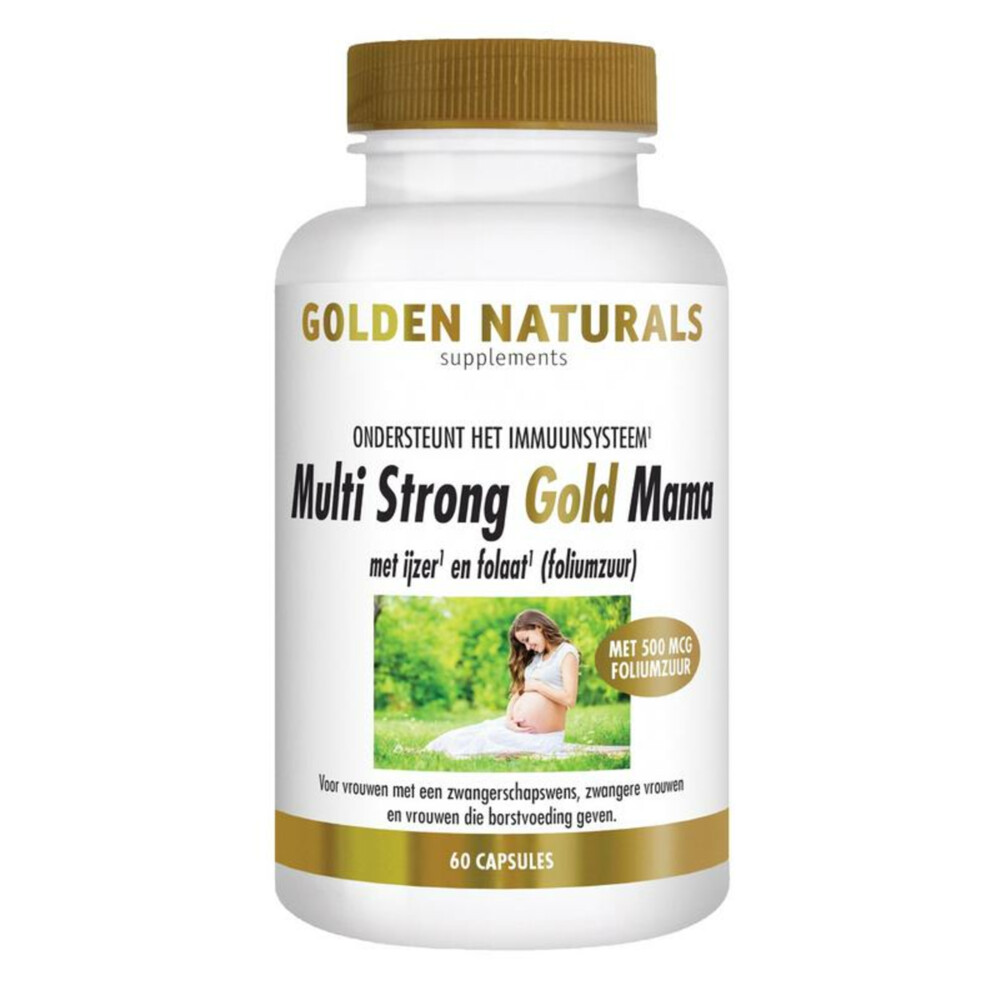 Gratis Verzending: 2x Golden Naturals Multi Strong Gold Mama 60 vegacapsules