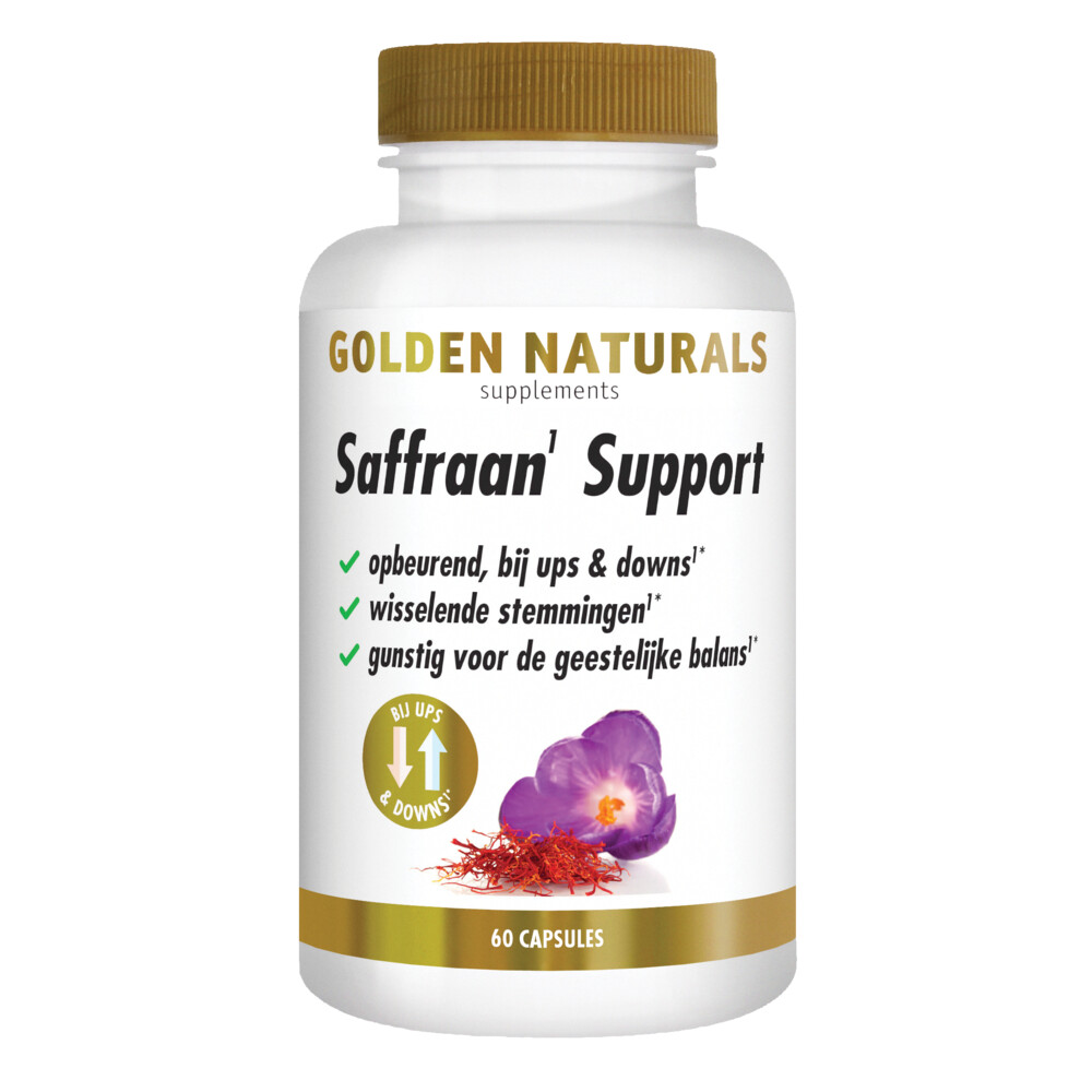 Gratis Verzending: Golden Naturals Saffraan Support 60 capsules