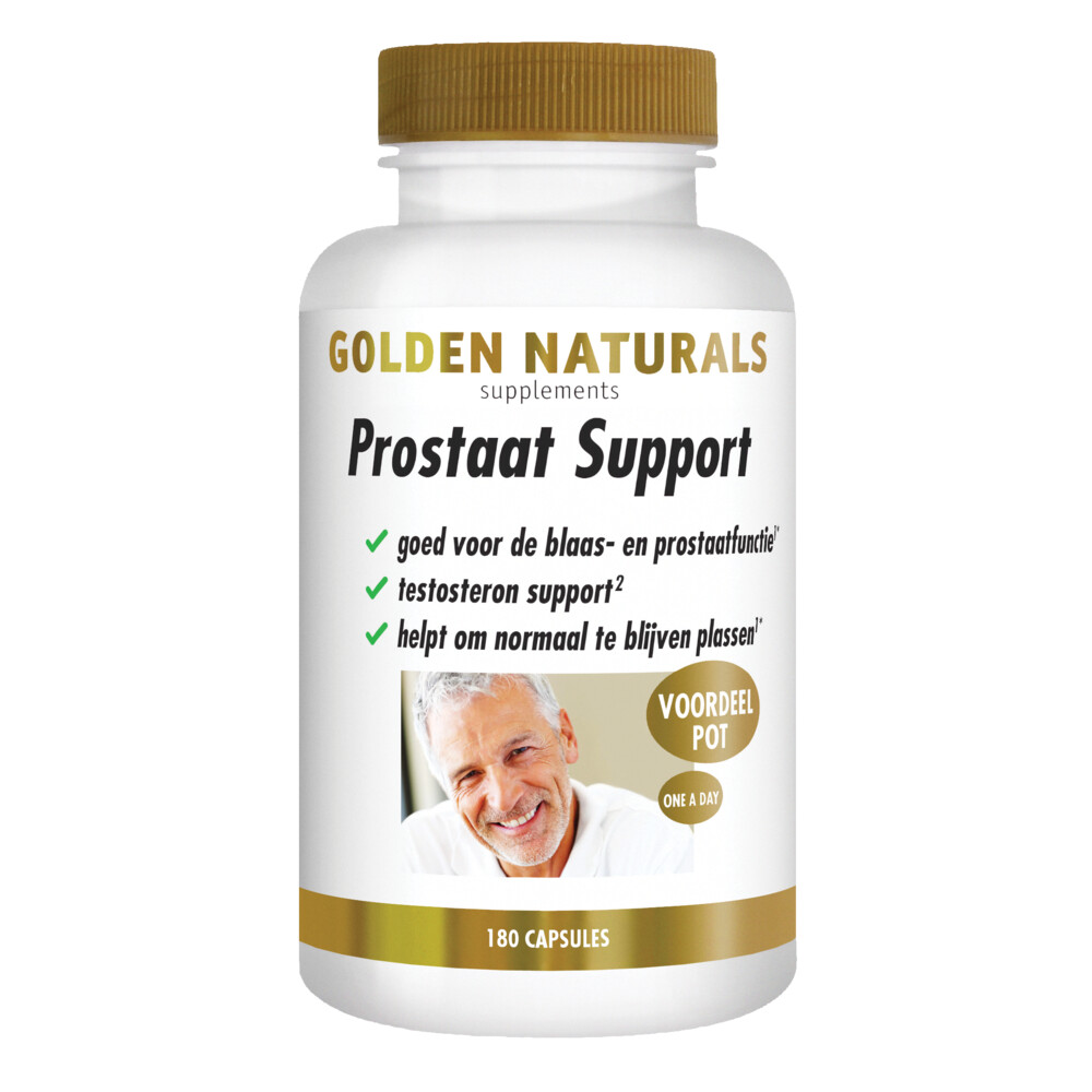 Gratis Verzending: Golden Naturals Prostaat Support 180 vegacapsules