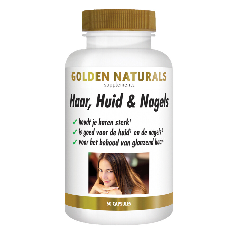 Gratis Verzending: 2x Golden Naturals Haar, Huid&Nagels 60 vegacapsules