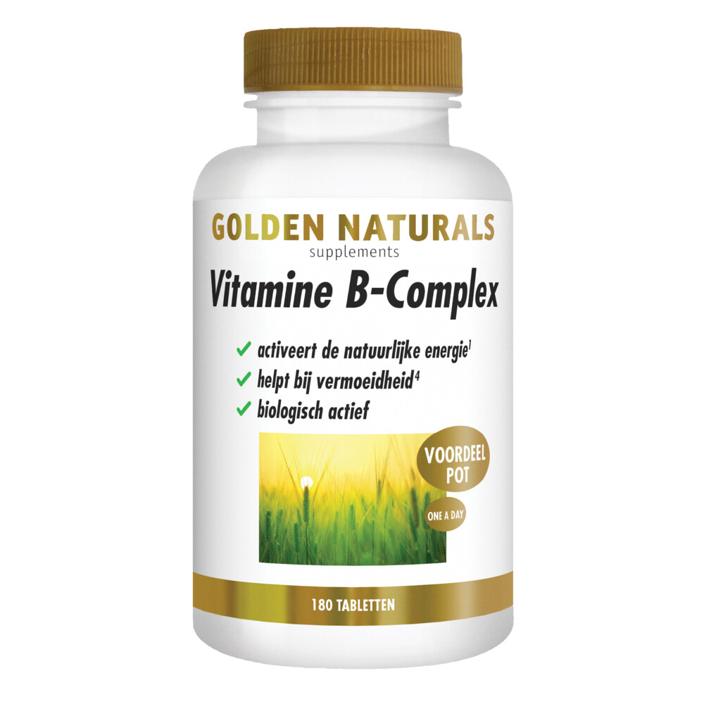 Golden Naturals Vitamine B-complex Vegan 180 tabletten