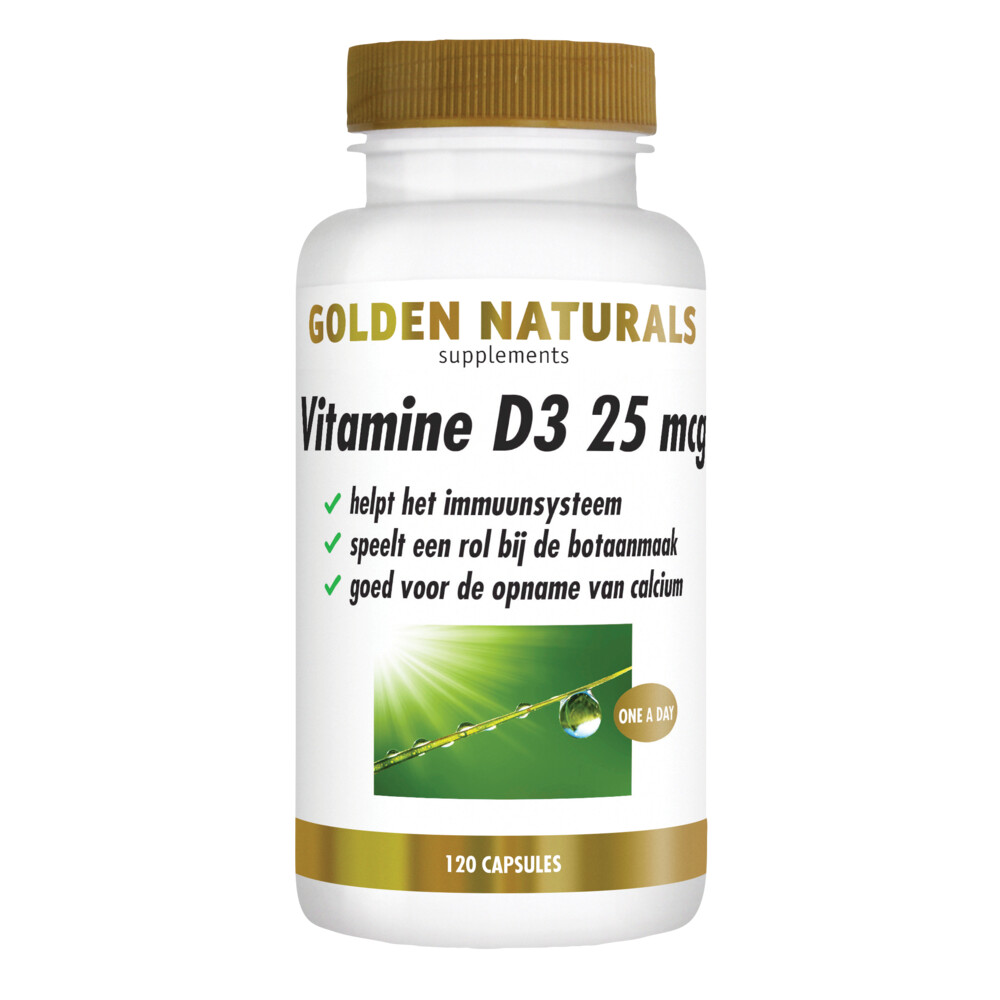 Golden Naturals Vitamine D3 25 mcg 120sft