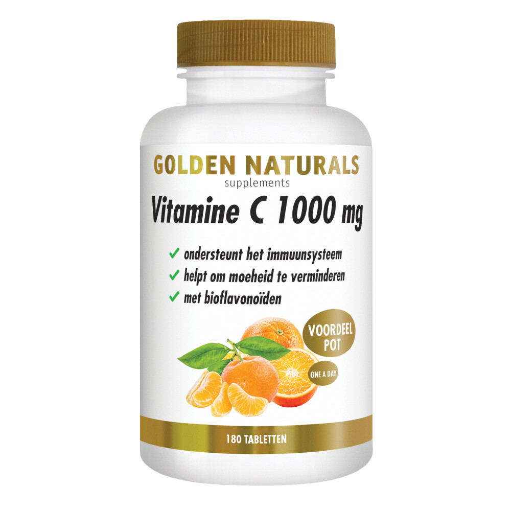 Golden Naturals Vitamine C 1000 bioflavonoiden 180tb