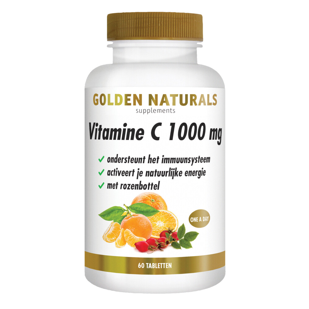 Golden Naturals Vitamine C 1000 + rozenbottel 60tb