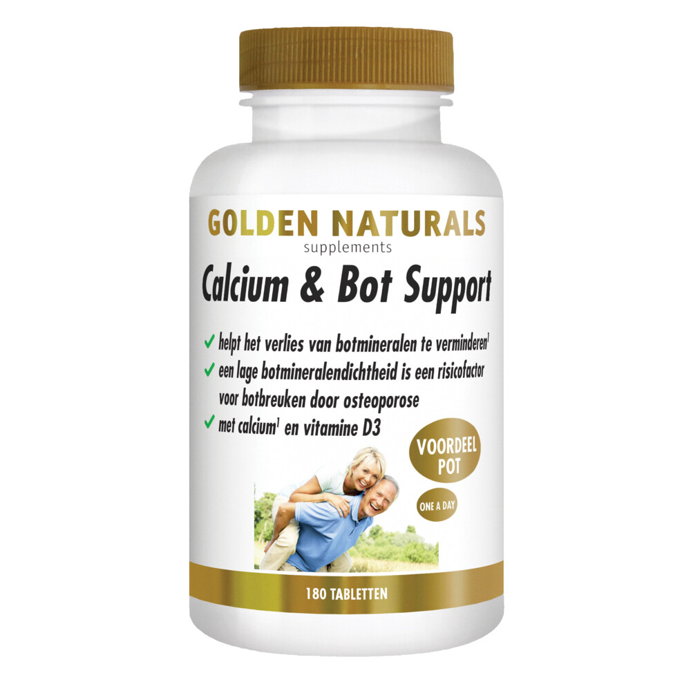 Golden Naturals Calcium&Bot Support Vegan 180 tabletten