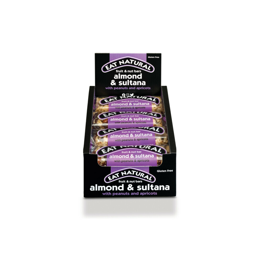 12x Eat natural Fruit&Noten Bar Amandel&Sultana 12 x 50 gr