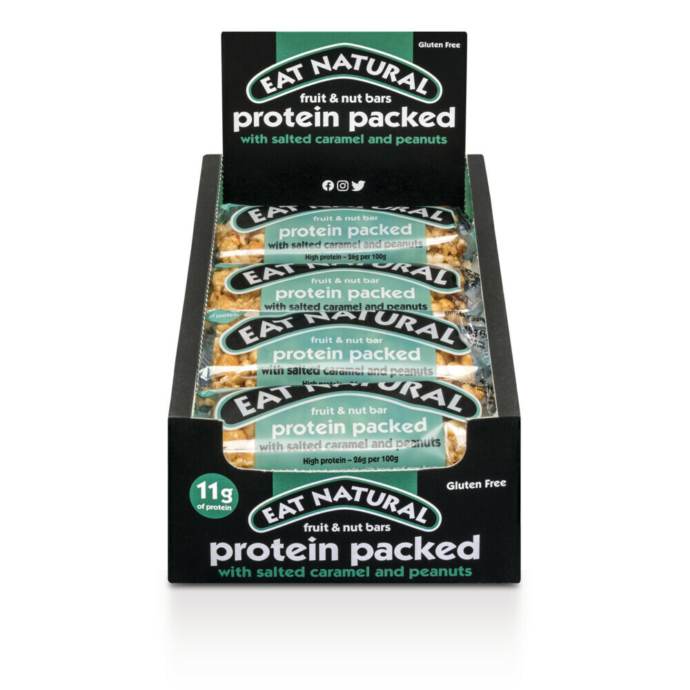 12x Eat natural Fruit&Noten Bar Salted Caramel&Peanuts 12 x 45 gr