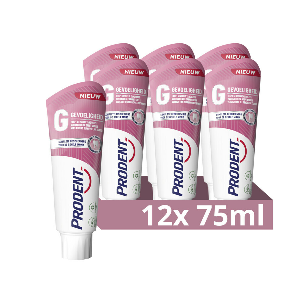 12x Prodent Tandpasta Gevoeligheid 75 ml