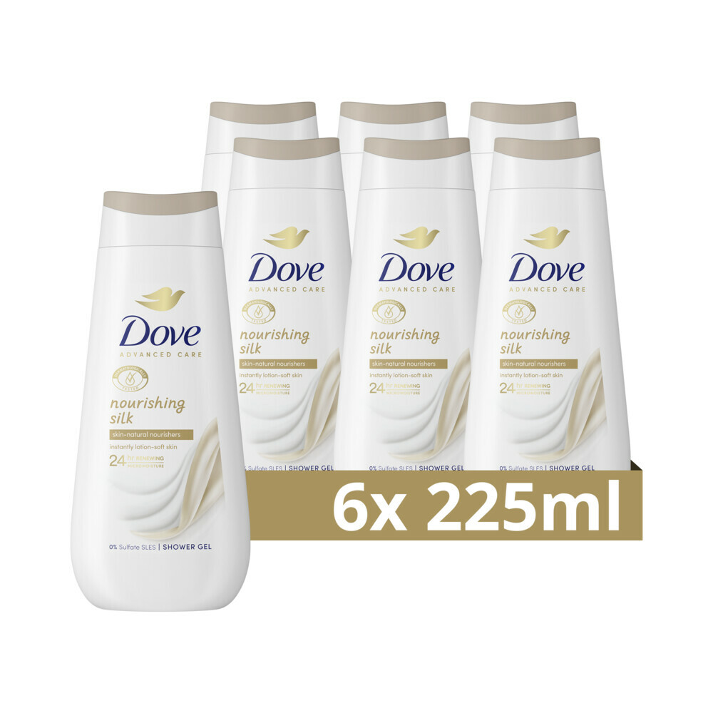 6x Dove Douchecreme Nourishing Silk 225 ml