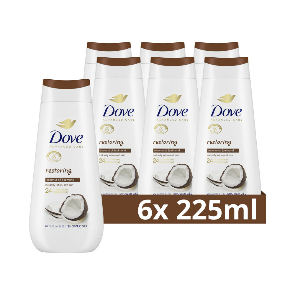 6x Dove Douchegel Restoring 225 ml