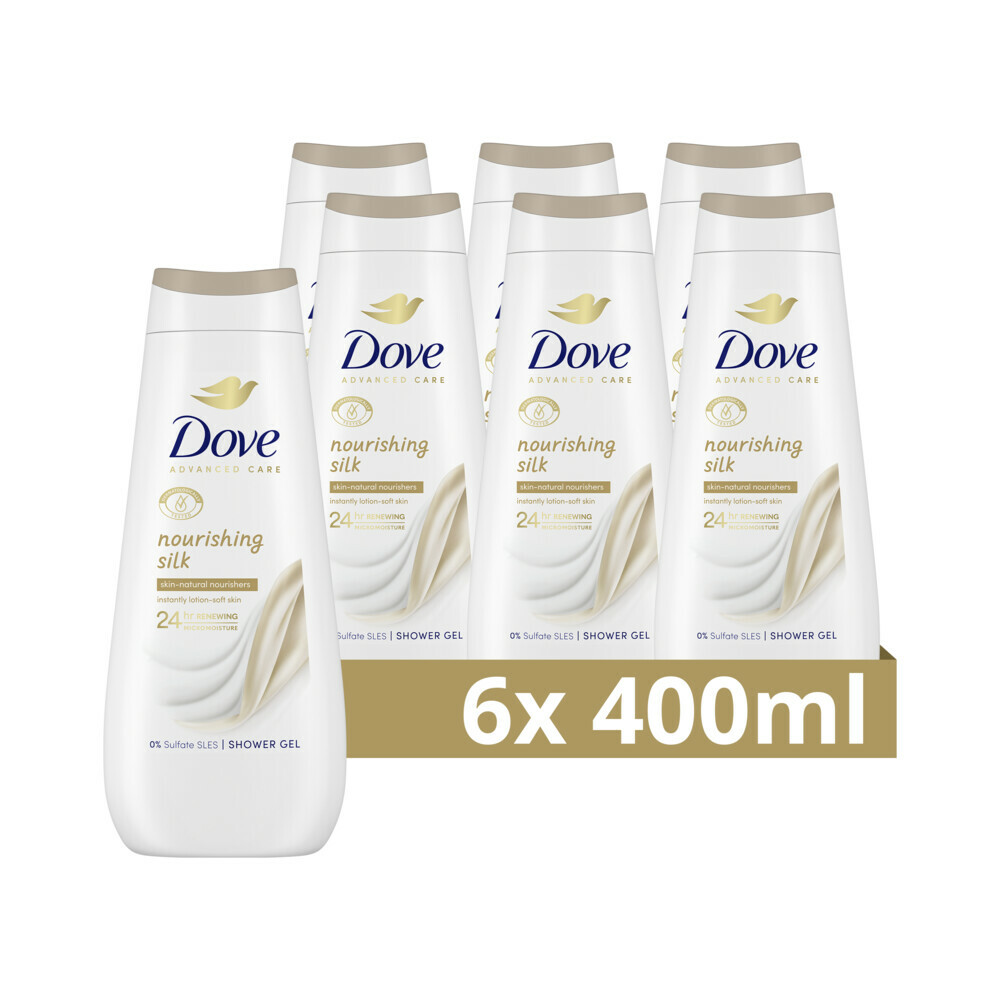 6x Dove Douchecreme Nourishing Silk 400 ml