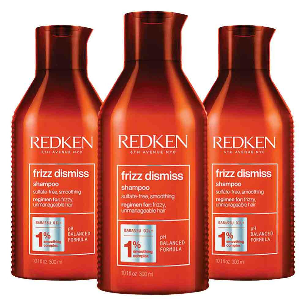 3x Redken Frizz Dismiss Shampoo 300 ml