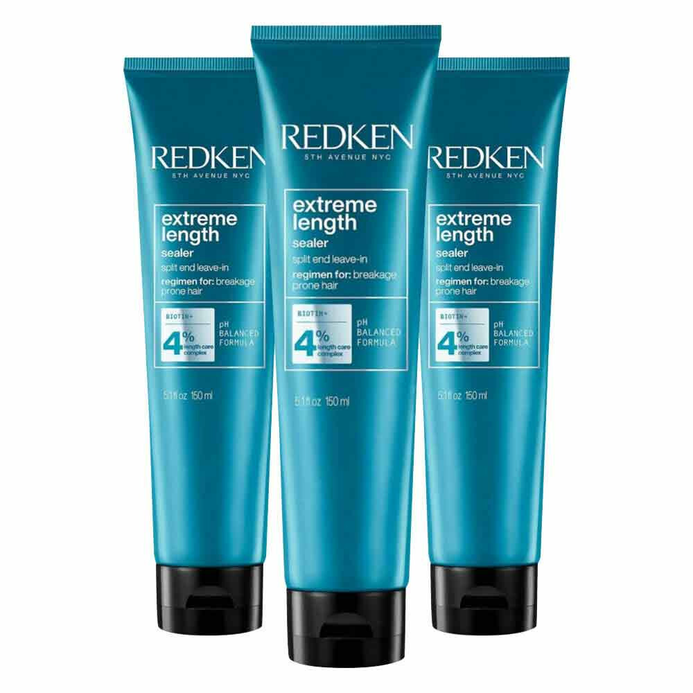 3x Redken Extreme Length Sealer Leave-In 150 ml