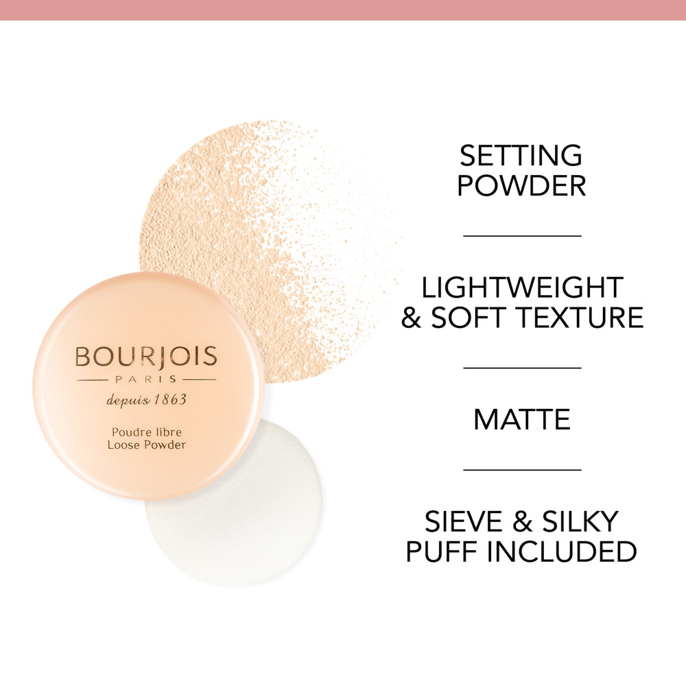 1+1 gratis: Bourjois Loose Powder 01 Peach 32 gr 001 peach, foto 4