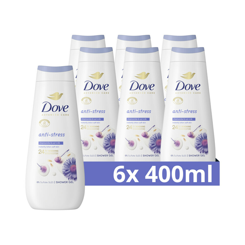 6x Dove Douchecreme Anti-Stress 400 ml