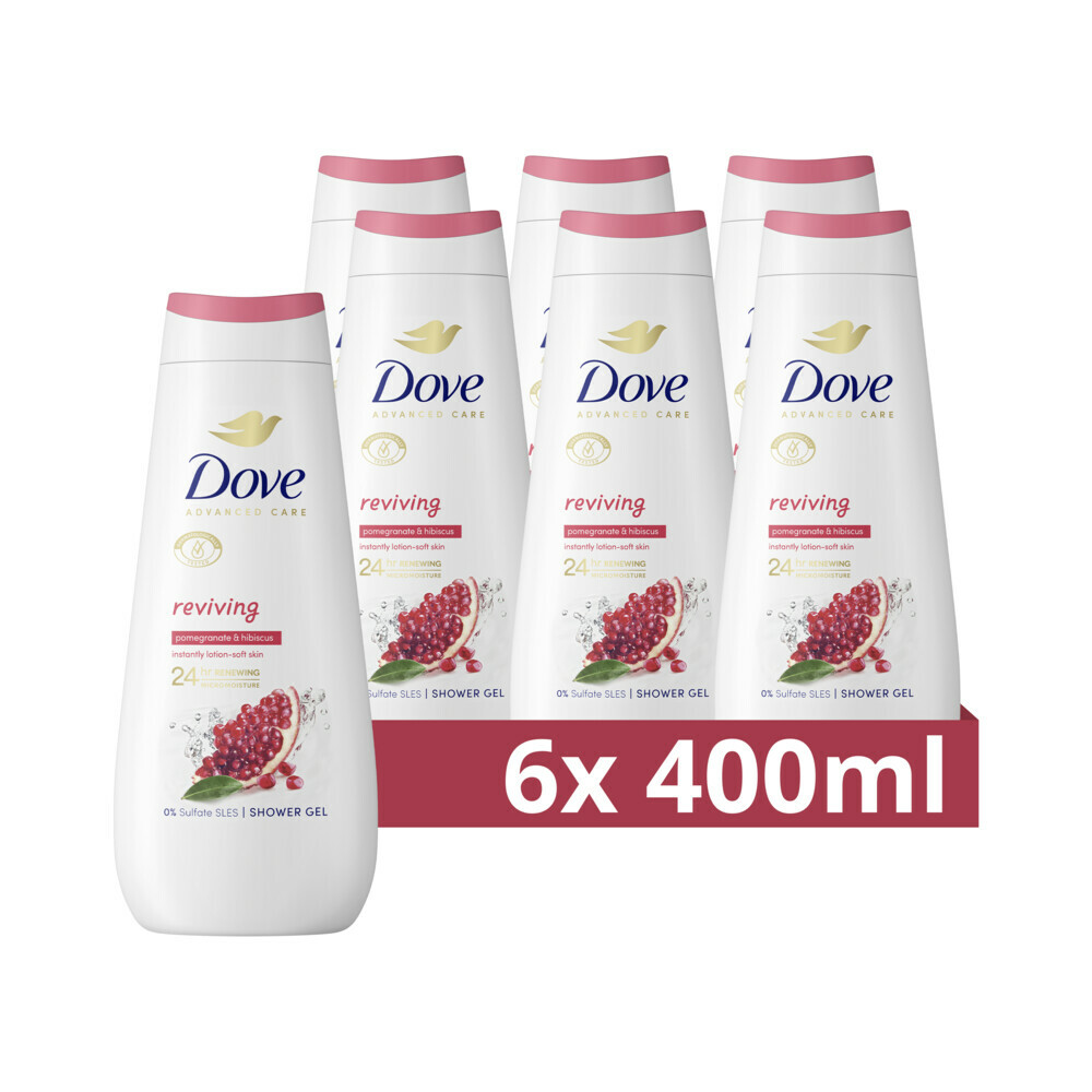 6x Dove Douchecreme Reviving 400 ml