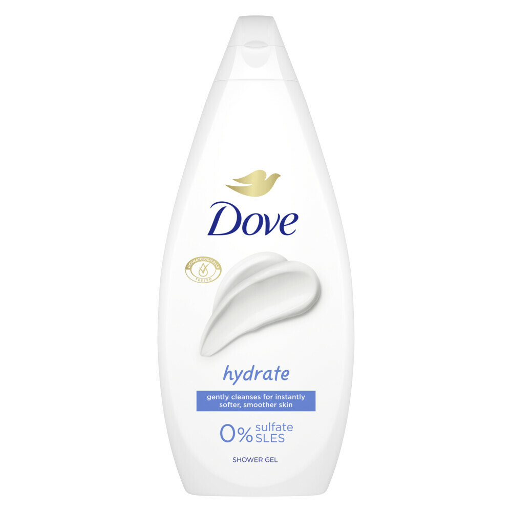 2e halve prijs: Dove Douchecrème Hydrate 720 ml