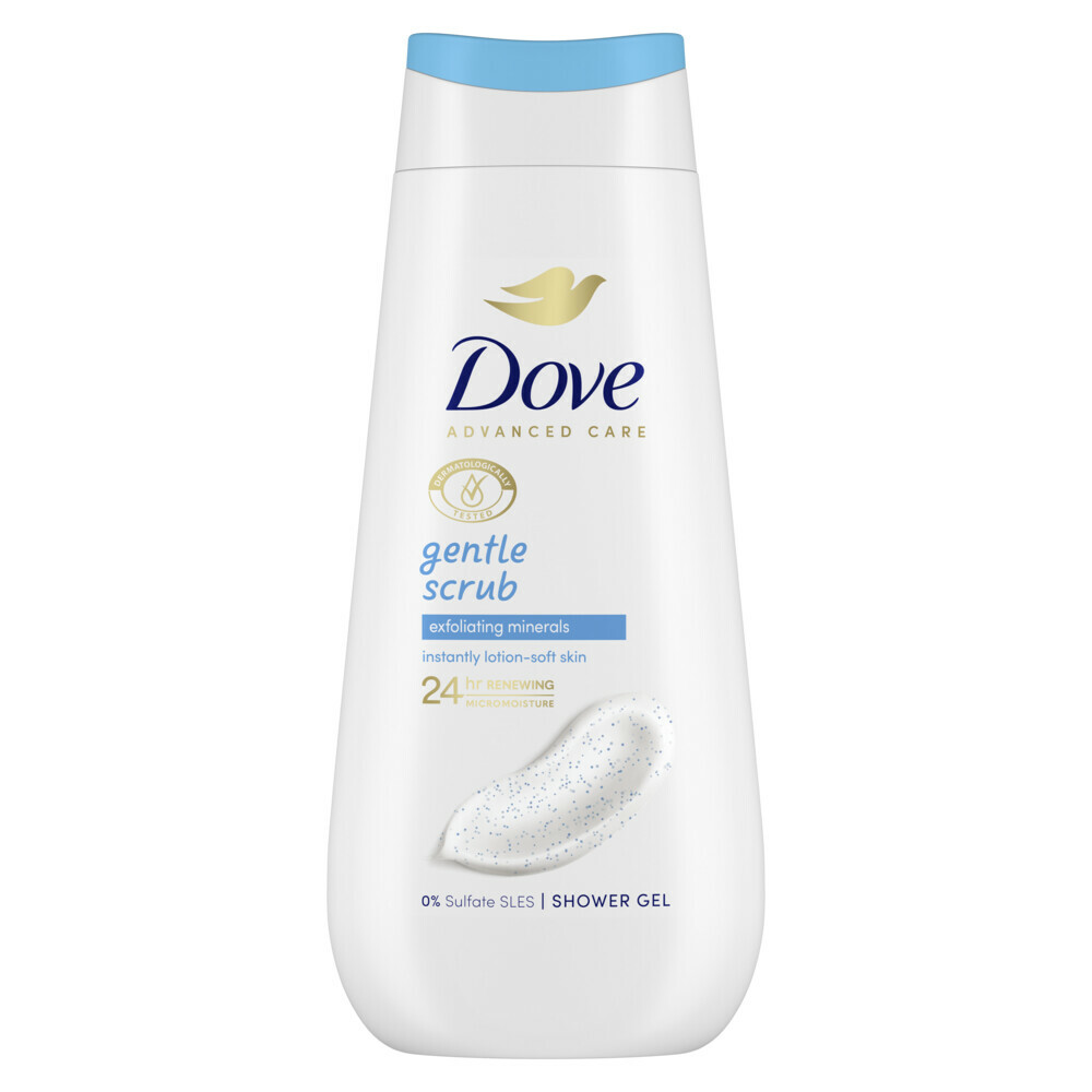 2+2 gratis: Dove Douchecreme Gentle Scrub 225 ml