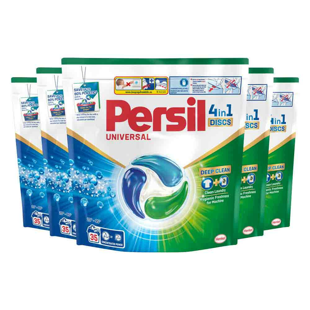 5x Persil Wasmiddelcapsules Discs Universal 35 stuks