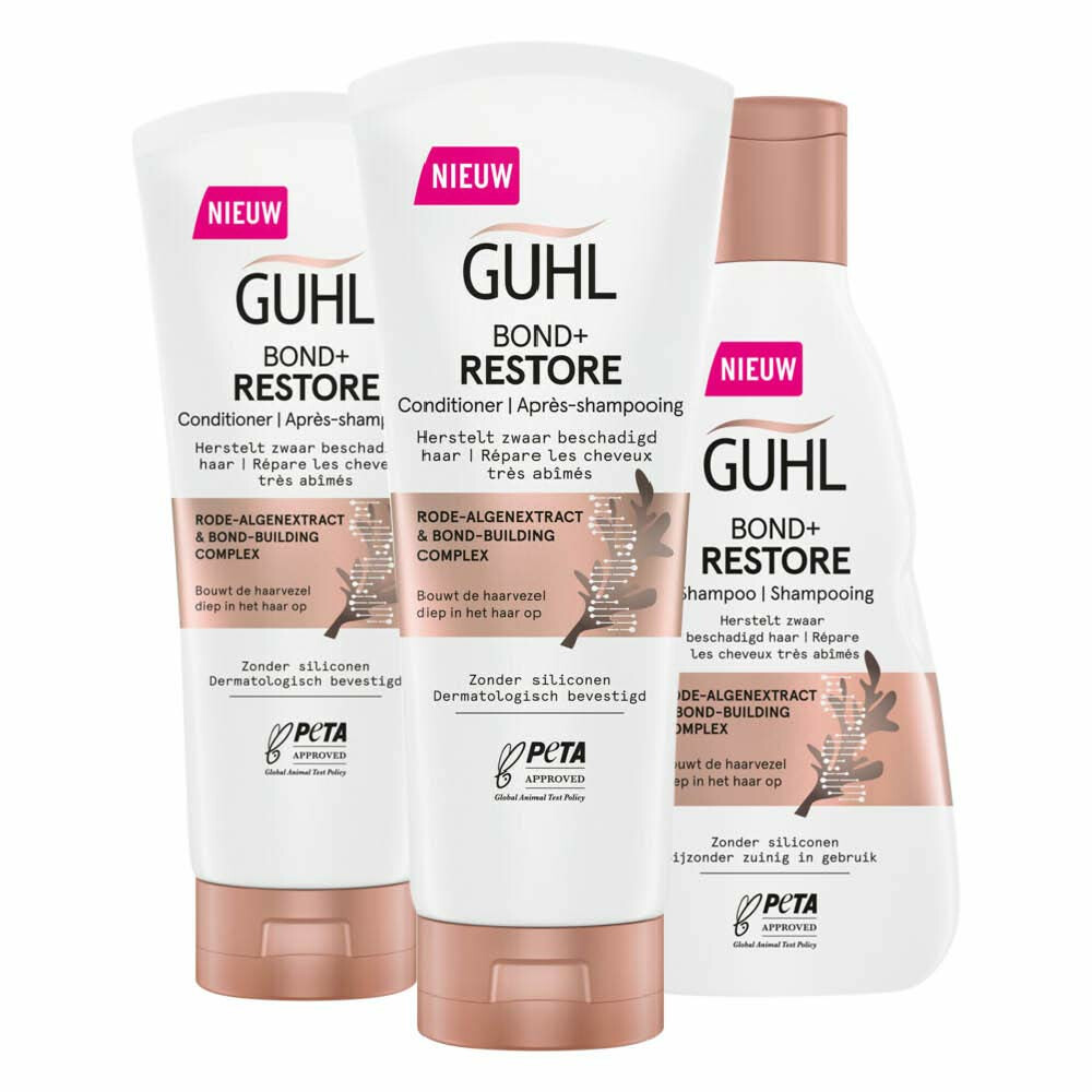 Guhl Bond+ Restore - Shampoo 1 x 250 ml,Conditioner 1 x 200 ml&Serum 1 x 150 ml - Pakket Pakket