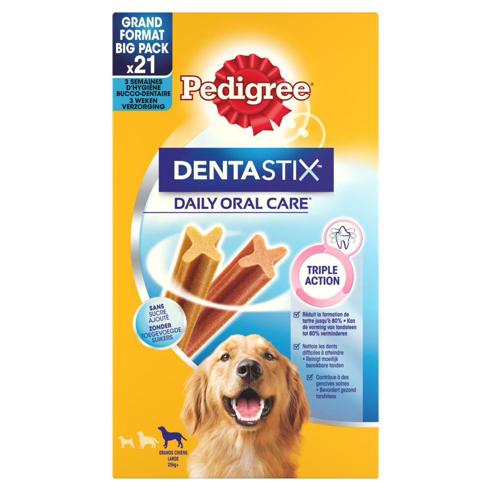 4x Pedigree Dentastix Hondensnacks Maxi Multipack 21-pack 810 gr