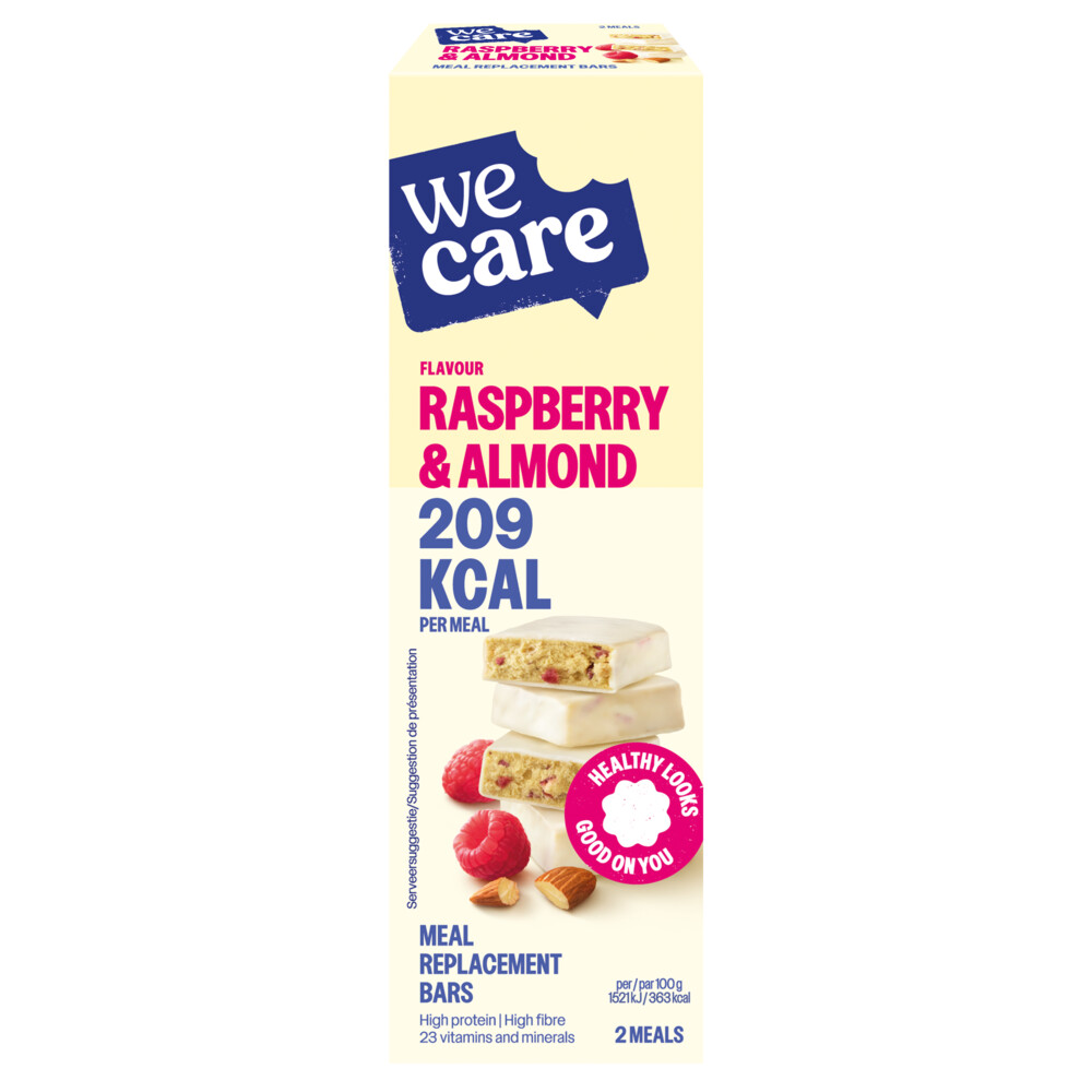 WeCare Meal Replacement Bars Raspberry Almond 116 gr