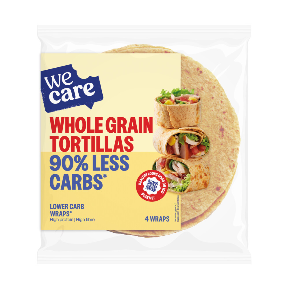 WeCare Lower Carb Tortillas Volkoren 160 gr